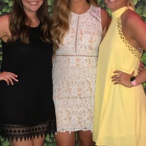 Dream Life Light Blue Lace Bodycon Dress